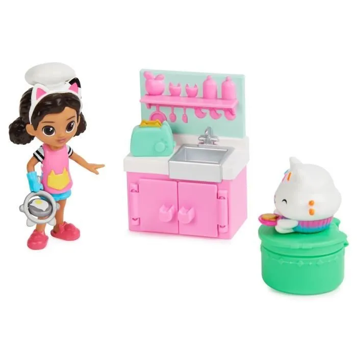 Spin Master 6066483 Gabby's Dollhouse - Set de cuisine "Lunch and Munch"-1