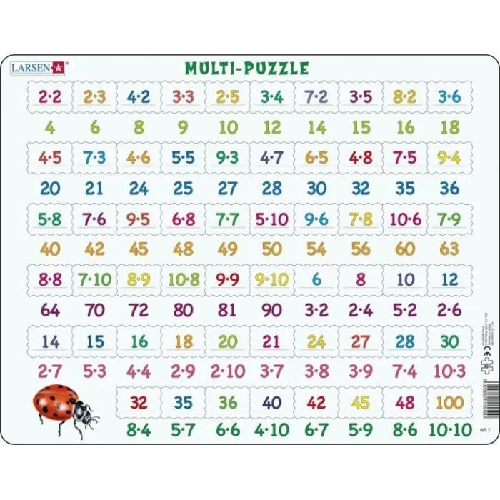 puzzle Maxi Learning vermenigvuldigen58 pièces-0