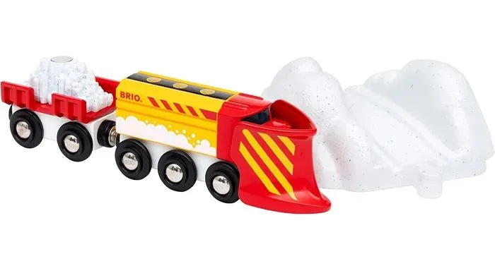 Train Chasse-neige BRIO - Accessoire Circuit de train en bois - Mixte dès 3 ans-3