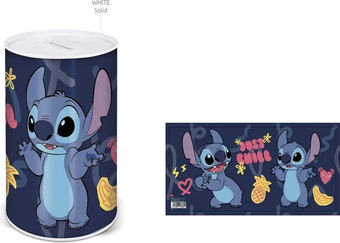 Tirelire en métal - DISNEY - LILO ET STITCH - Multicolore - Cylindrique - Pour enfants-3