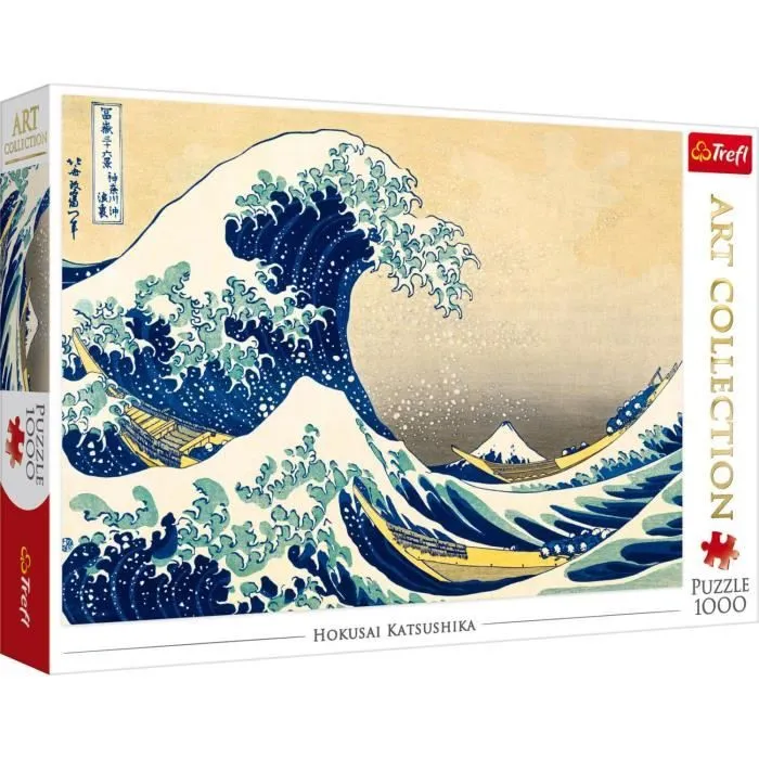 Puzzle 1000 pièces - TREFL - Art Collection : La Grande Vague de Kanagawa - Adulte - 12 ans-1