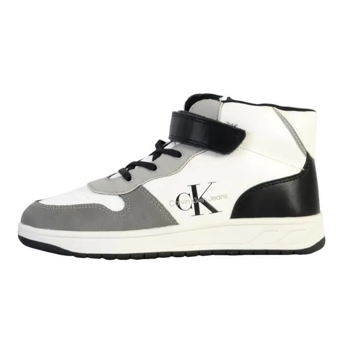 Basket à Lacets Calvin Klein Jeans - Gris/Blanc/Noir-0