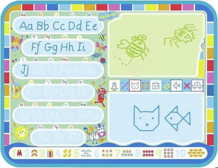 Tapis pour dessiner - TOMY - AQUADOODLE - Enfant - L48 x P0,3 x Ht36 cm - Bleu-0