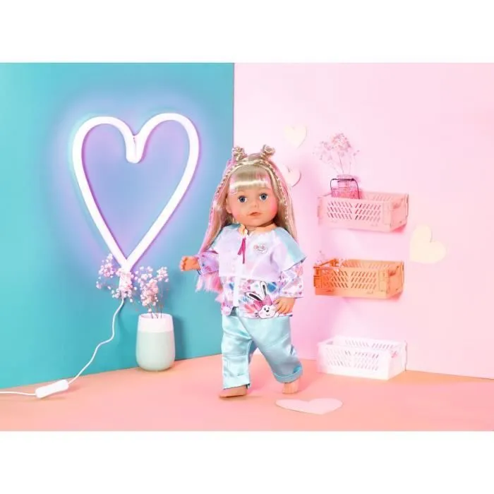Ensemble d'habits de poupée - ZAPF - BABY BORN TENUE DÉCONTRACTÉE AQUA - Multicolore - 3 ans - Enfant - Fille-3