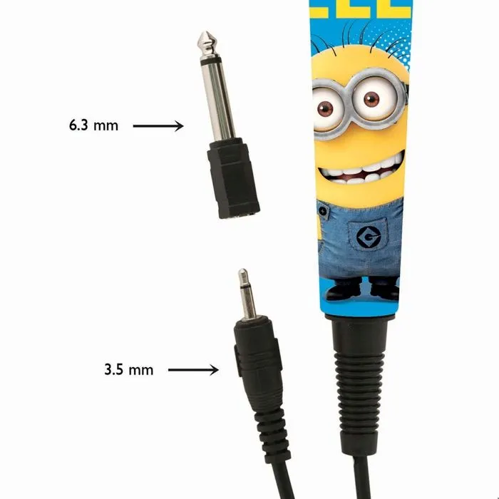 Microphone Haute Sensibilité Câble 2,5m Les Minions-1