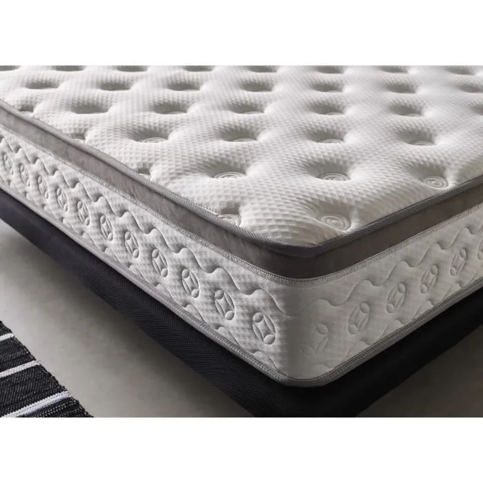 Matelas 140x200 Mémoire de forme Luxury Crystal Premium Hauteur 28 cm +/- 2, Fermeté moyenne-2