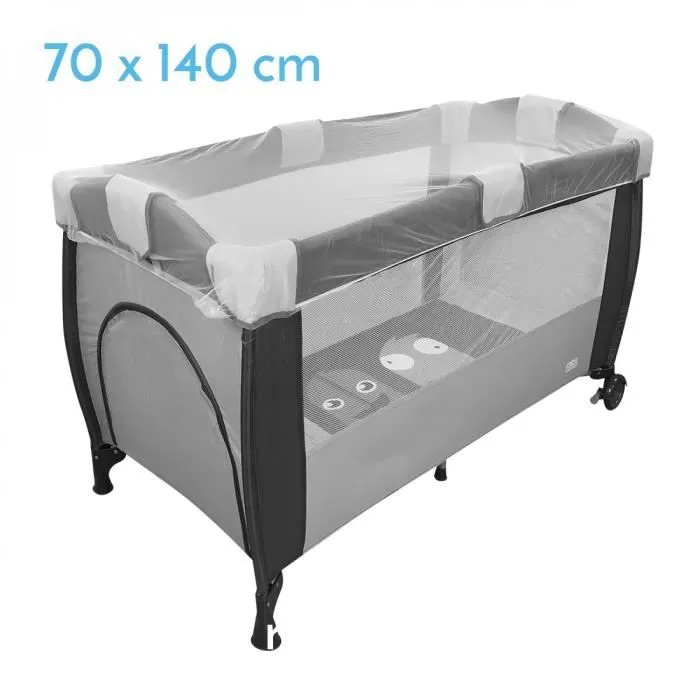 Moustiquaires universelles pour lit bébé 70x140cm - Blanc transparent - Monsieur Bébé-0