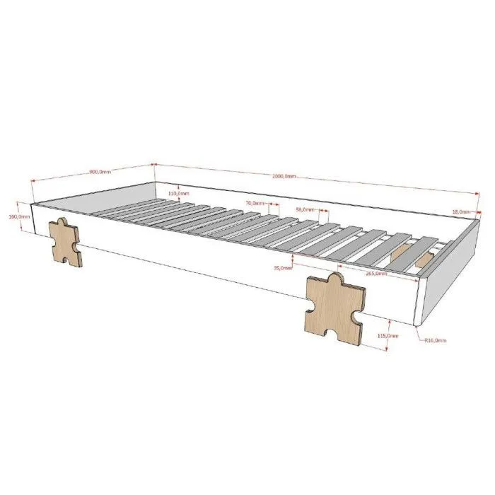 2 Lits Modulo Puzzle Blanc-5