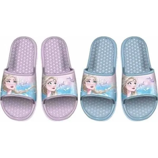 Claquette enfant - Disney - Reine des Neiges - Taille 30/31 - Bleu - Synthétique-0