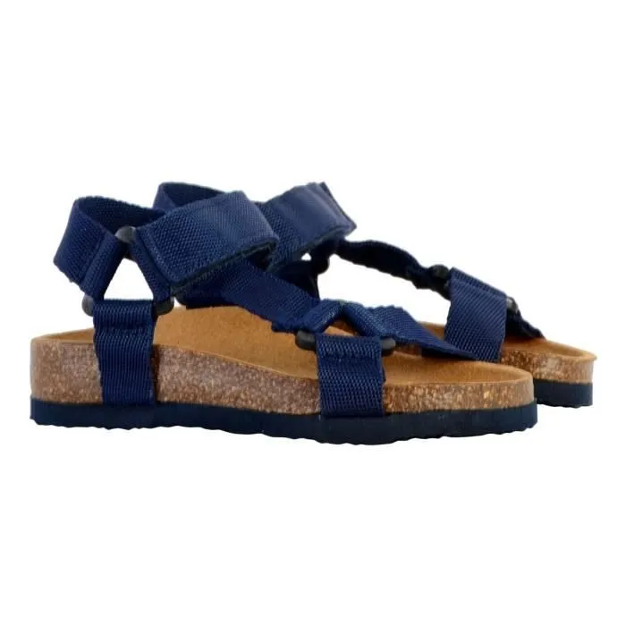 Sandales enfant - Scholl - Monkey - Bleu Marine - Scratch - Confort exceptionnel-2