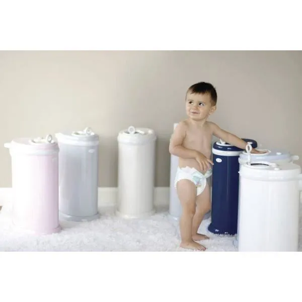 Ubbi Poubelle à couches Acier Blanc-2