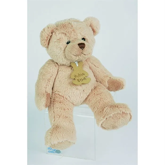 Peluche Calin'ours moyen modèle Histoire d'ours - beige - 35 cm-0