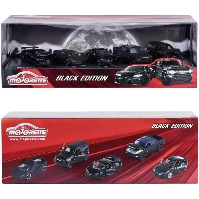 MAJORETTE - Giftpack - Black Edition 5Pcs Giftpack - Véhicules à collectionner-2