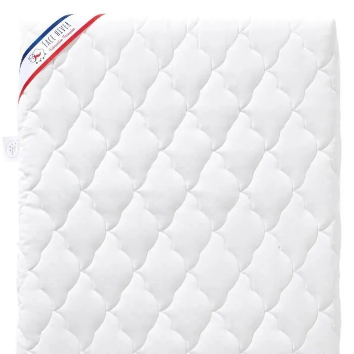 Matelas Bébé Climatisé - 60x120x10 cm - Reversible - Déhoussable - Anti Acarien - Fabrication Française-1