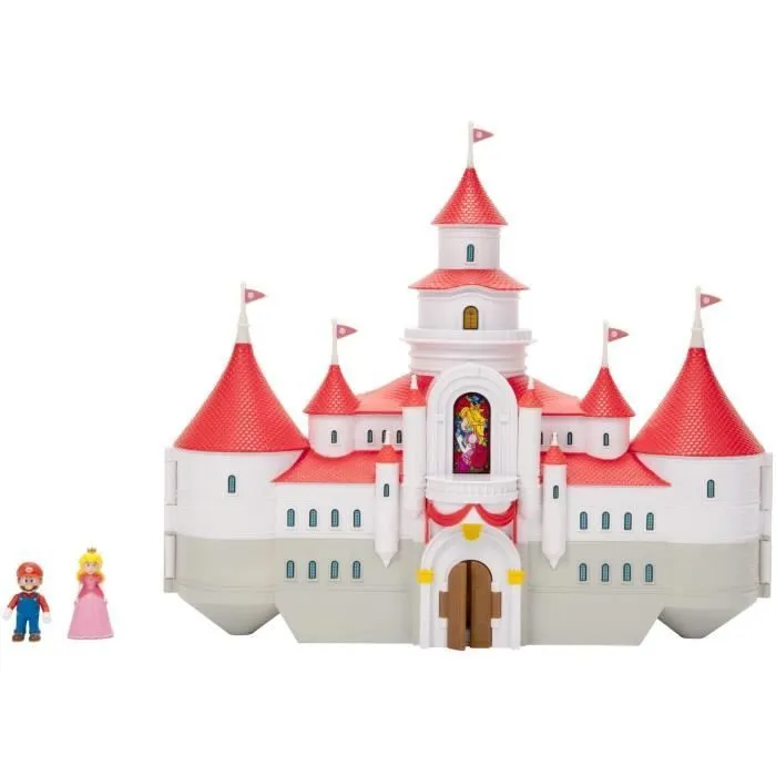 Playset Mini Deluxe série 1 - Château de Princesse Peach - Super Mario Movie - JAKKS-0