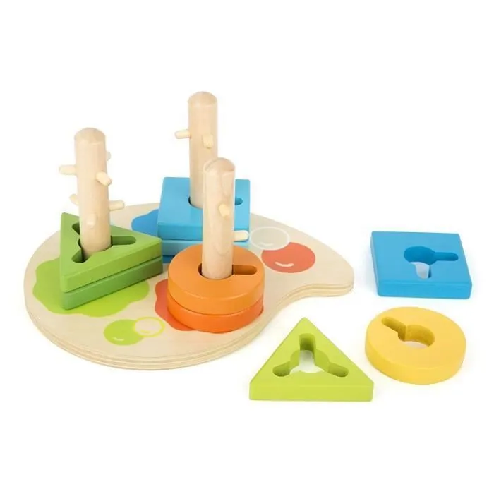 Jeu à emboîter avec Trois Formes géométriques-1