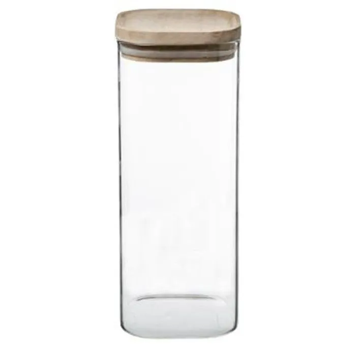 Lot de 3 Bocaux "Empilables" 24cm Transparent-2