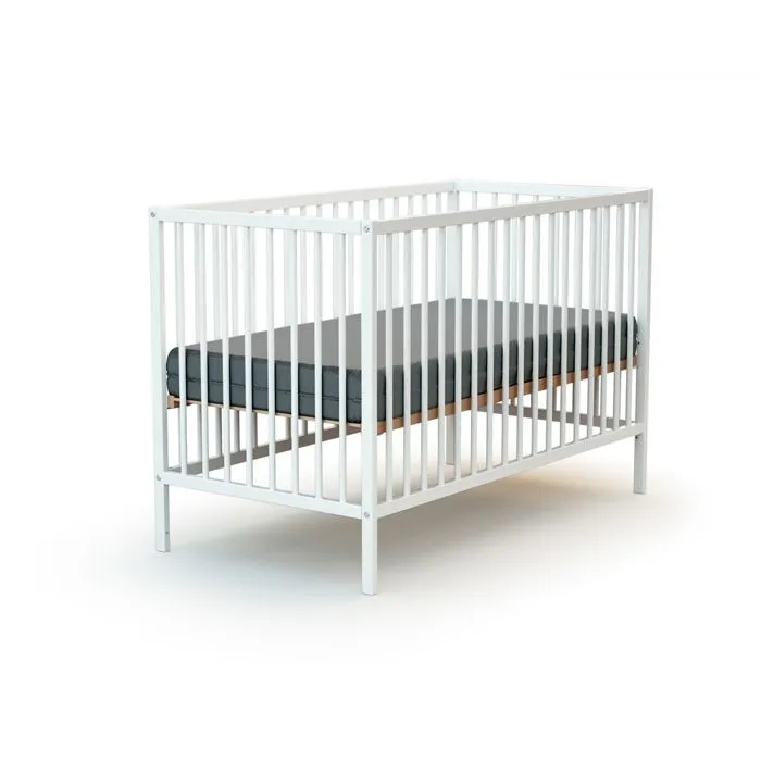WEBABY Chambre bébé lit et table à langer en bois  Blanc - Taille unique-1