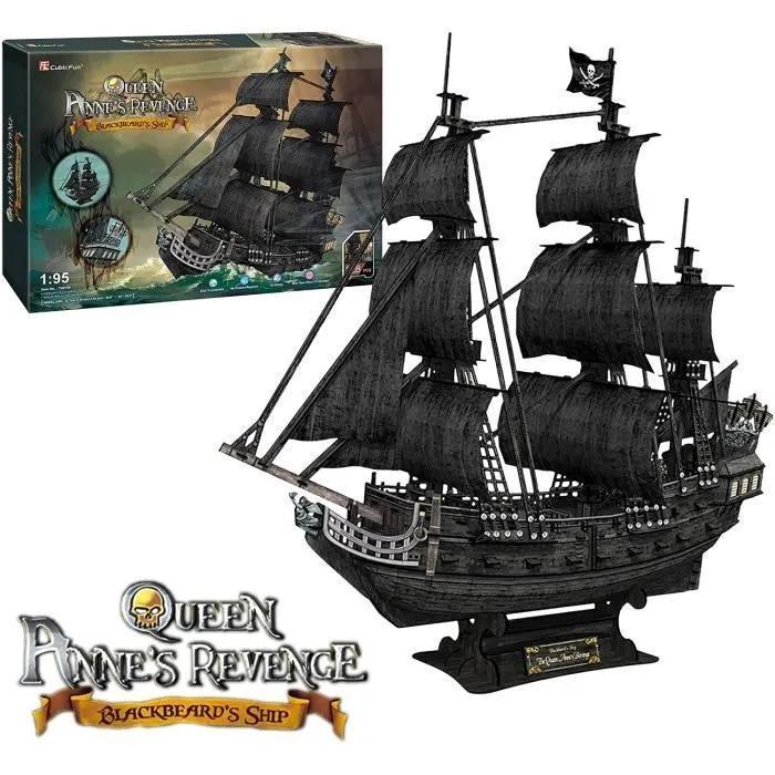 Maquette Bateau A Construire - Maquette Black Pearl | Maquette Adulte Et Enfant | Puzzle 3D Adulte | Maquette Enfant | Maquette Bate-0