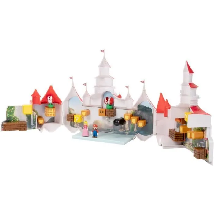 Playset Mini Deluxe série 1 - Château de Princesse Peach - Super Mario Movie - JAKKS-1