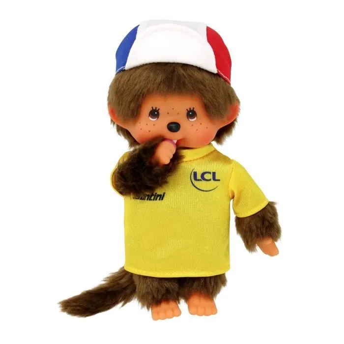 Peluche Monchhichi Tour de France - 20 cm - BANDAI-3