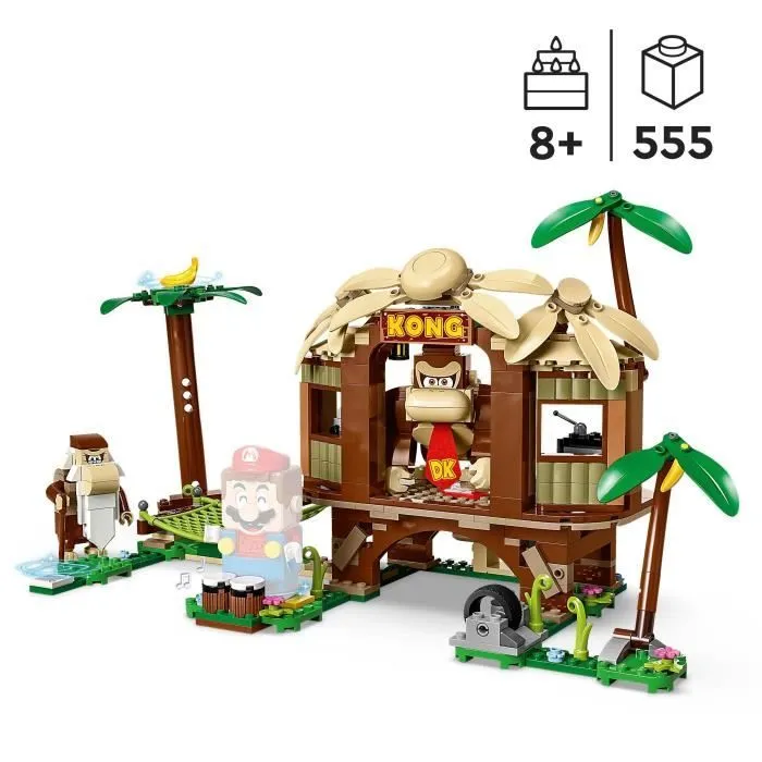 LEGO® Super Mario 71424 Ensemble d'Extension La Cabane de Donkey Kong, Jouet à Combiner avec Pack de Démarrage-1