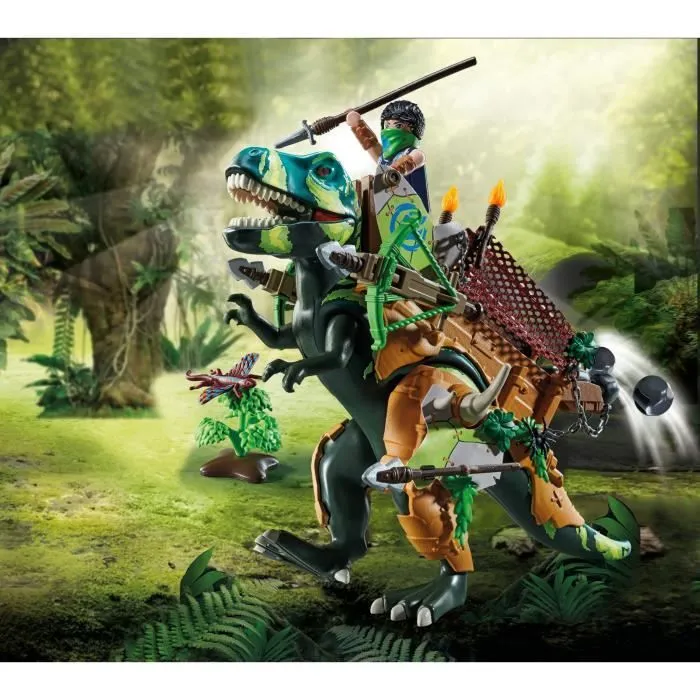 PLAYMOBIL - Dino Rise - Tyrannosaure et soldat - Multicolore - 83 pièces-1