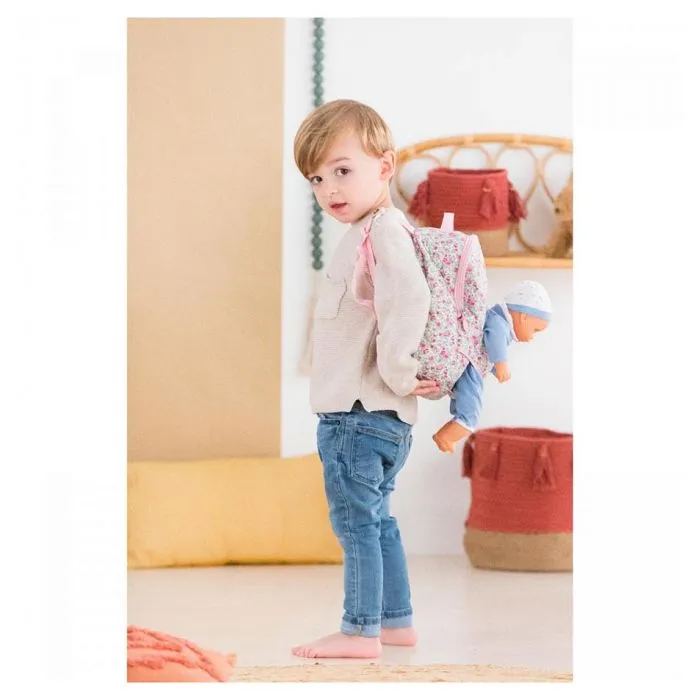 Sac à dos porte-poupon fleuri Corolle pour poupon 30cm-2