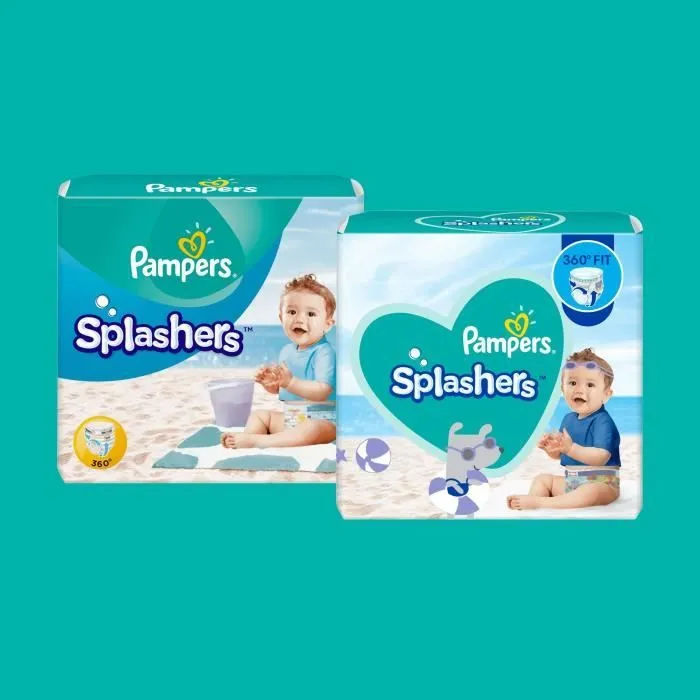 Pampers Couches-Culottes de Bain Jetables Splashers Taille 4-5 (9-15kg) pour une Protection Optimale dans l'Eau, 11 Couches-4