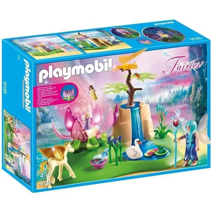 PLAYMOBIL - Fairies - Clairière Enchantée - Contient 1 fleur illuminée et de nombreux accessoires-0