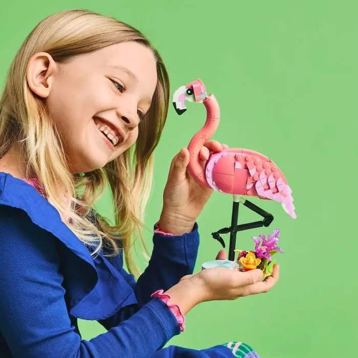 LEGO Creator 31170 3-en-1 Animaux sauvages : le flamant rose - Jouet pour fille dès 8 ans-4