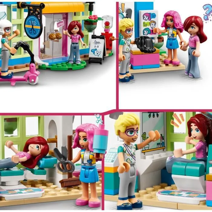 LEGO® Friends 41743 Le Salon de Coiffure, Jouet de Coiffure avec Mini-Poupées Paisley et Olly-1