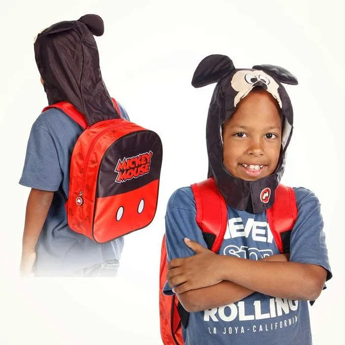 Sac à dos à Capuche Hood - Disney Mickey Mouse Clever - Noir - Taille Unique-3