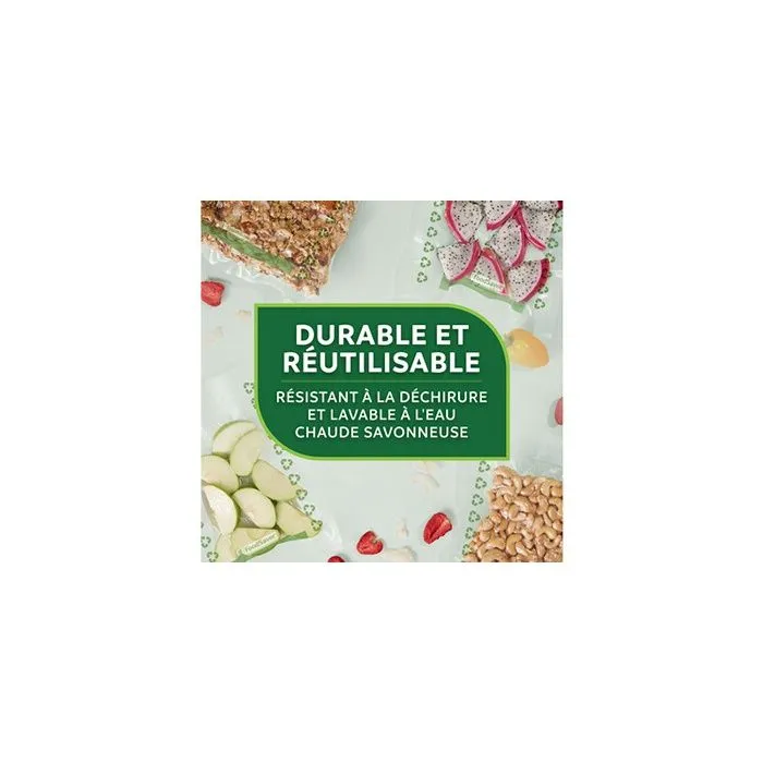 Rouleaux de mise sous vide - FOODSAVER - FSRE2002X01 - Recyclables - 20cm x 4,5m - Conservation prolongée-3