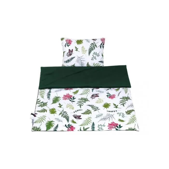 Bellochi Set de Couette Bebe 75x100 cm et Coussin Enfant 30x40 cm - Réversible et Lavable - Veluros - Nature-0