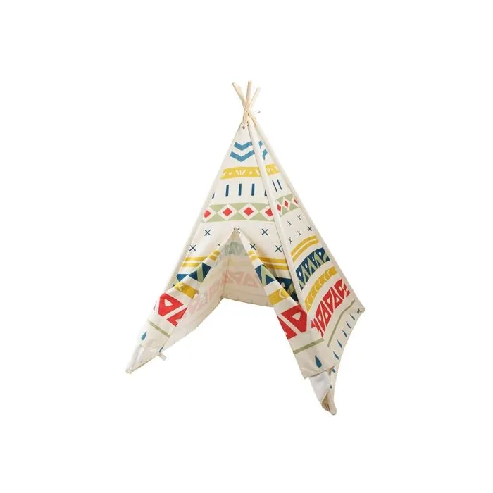 EUREKAKIDS - Tente tipi enfant en bois - De 3 à 12 ans  Multicolor --0