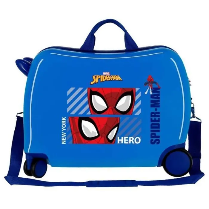 Valise enfant - Marvel - Valise trotteur Spiderman "Hero" - 50 x 38 x 20 cm - Bleu-1