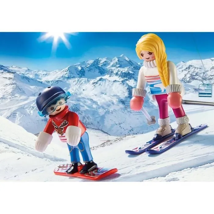PLAYMOBIL - Family Fun - Voiture 4x4 de Montagne avec Coffre de Toit-3