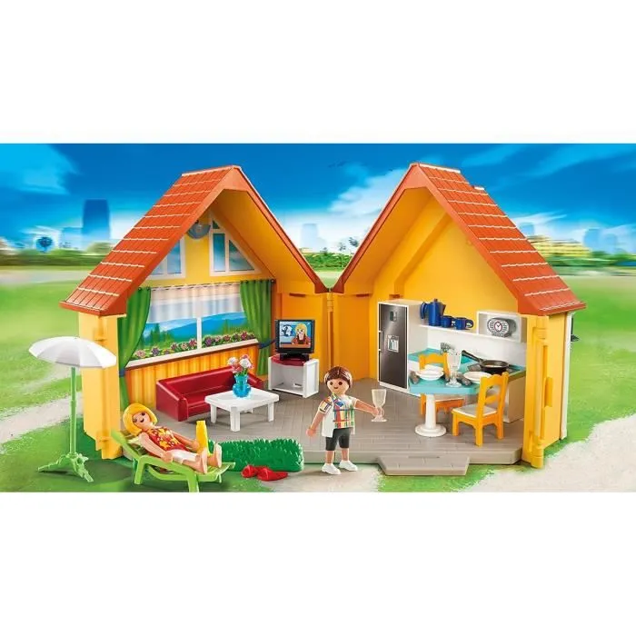 PLAYMOBIL - Maison de vacances 6020 - Summer Fun - Enfant - 4 ans - Transportable-1