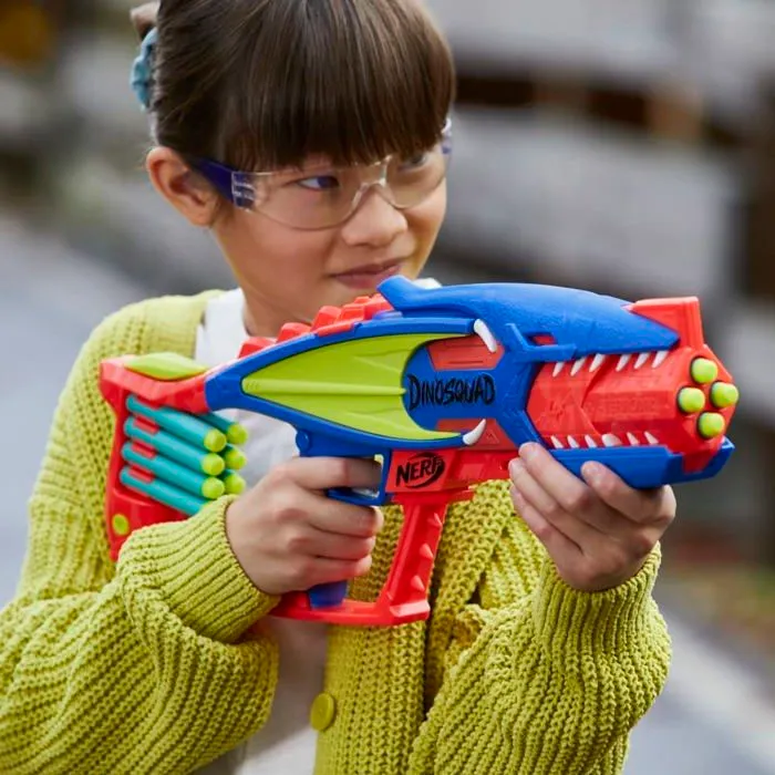 Pistolet a boule - a bille (puissance inferieure a 0,07 joule) - a flechette en mousse - ventouse - plastique Nerf-1