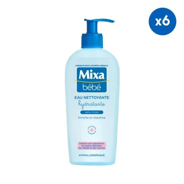 6 Eaux Bébé Nettoyante et Hydratante, 250ml-0