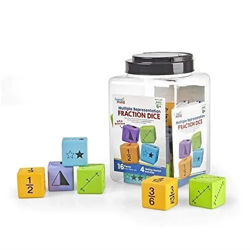 Learning Resources - Dés de représentation Multiple de Fractions, - 91268-0