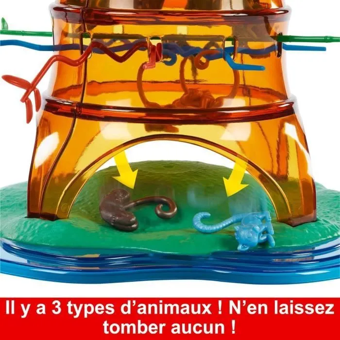 SOS Ouistiti : Panique dans l’arbre-Jeu de société familial HTW65 Mattel Games-3
