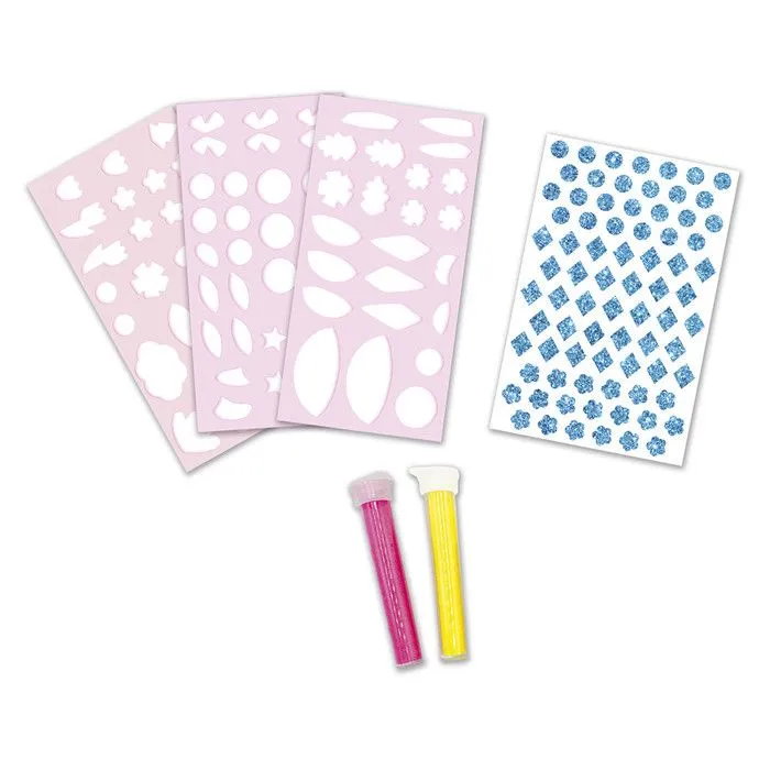 Jeu créatif Janod Stickers mousse et sables fluo-3