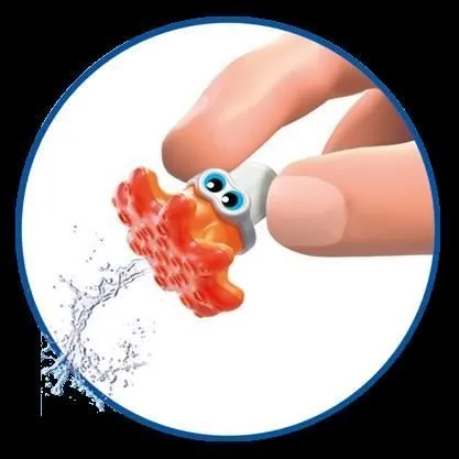 PLAYMOBIL - Espace Boutique et Fast-food 6672 - Mini poulpe qui projette de l'eau - A partir de 4 ans-5