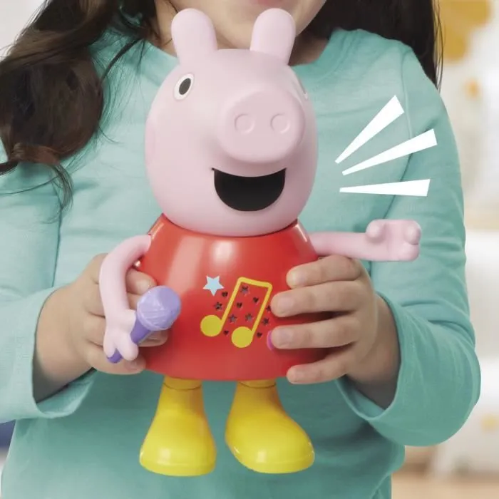 Peppa Pig parle et chante, jouet musical avec plus de 50 sons, phrases et chansons, jouets préscolaires pour filles et garçons-4