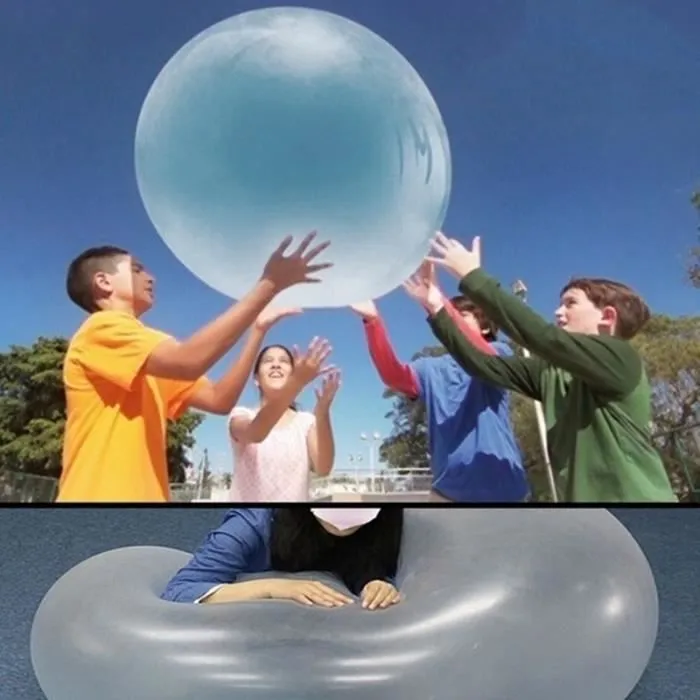 Jouet de plage gonflable - ZGEER - Ballon de bulle d'eau de 51 pouces - Rose - Pour enfants de 3 ans et plus-1