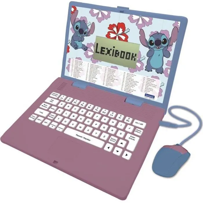 Ordinateur éducatif bilingue STITCH – 124 activités (Français-Anglais)-0