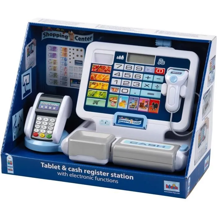 Jouet de caisse enregistreuse électronique avec tablette amovible - KLEIN - Diverses fonctions-8