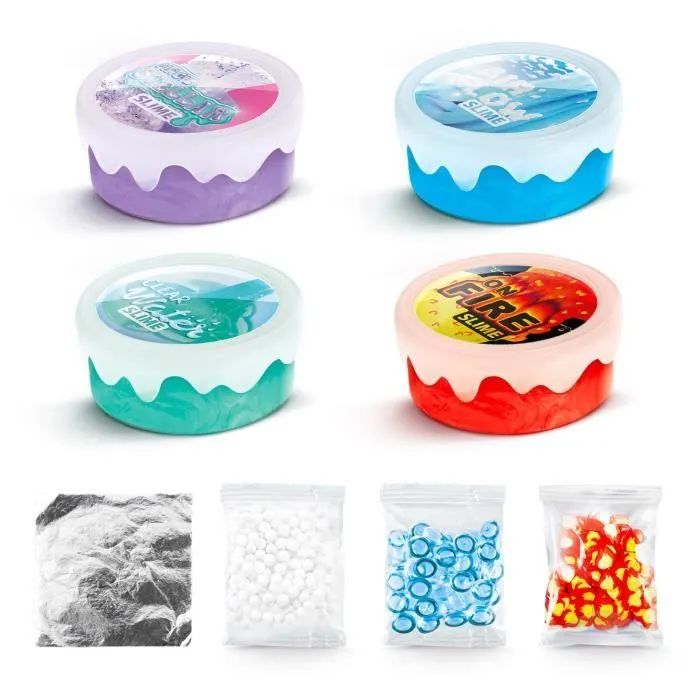 Canal Toys - SO SLIME DIY - Xtra Sensation Multipack- Avec 4 slimes à sensations et décorations - SSC 308-1